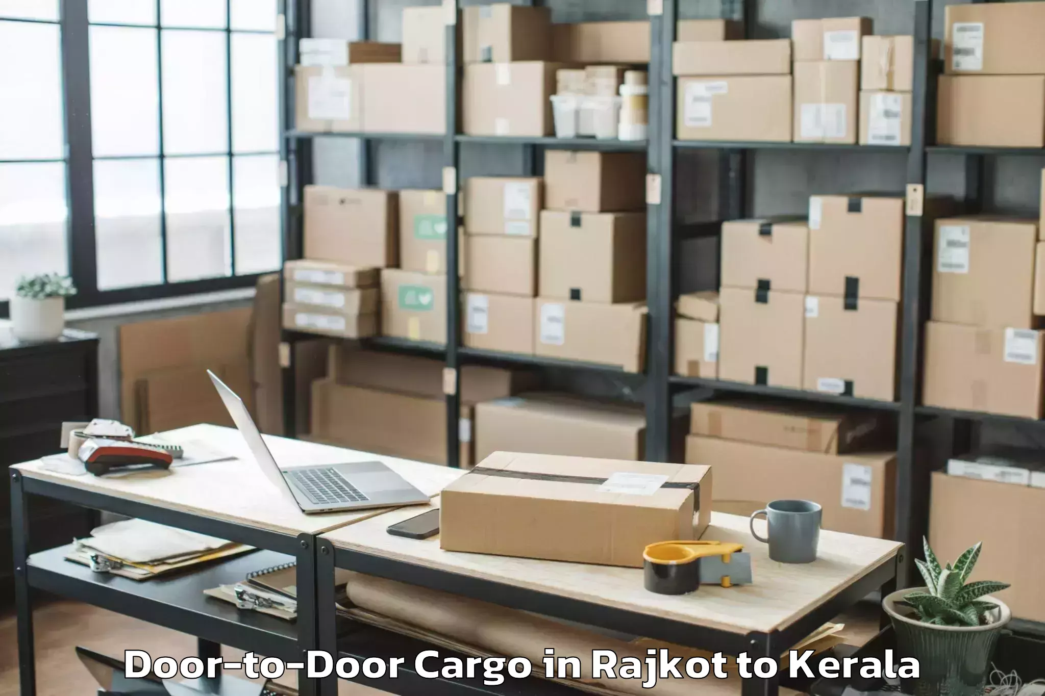 Book Rajkot to Alathur Door To Door Cargo Online